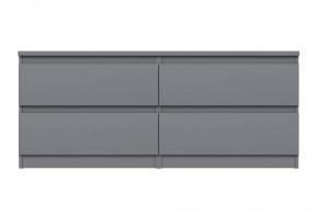 2.03.03.100.4 КАСТОР тумба 4 ящика RU серая в Соликамске - solikamsk.ok-mebel.com | фото 2