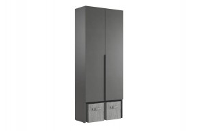 БАСКО Шкаф двухдверный L800 (графит) в Соликамске - solikamsk.ok-mebel.com | фото