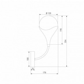 Бра Eurosvet Calyx 60168/1 латунь в Соликамске - solikamsk.ok-mebel.com | фото 3