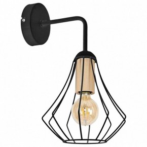 Бра Imex MD.9051 MD.9051-1-W-BK+WOOD в Соликамске - solikamsk.ok-mebel.com | фото