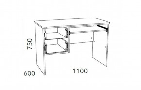 Детская Фанк Стол для компьютера НМ 009.19-05 М2 в Соликамске - solikamsk.ok-mebel.com | фото 3