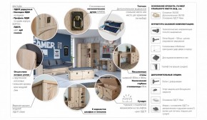 Детская Система Валенсия Комод 5ящ Дуб сонома в Соликамске - solikamsk.ok-mebel.com | фото 3