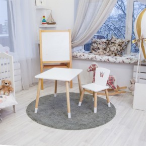 Детский комплект стол и стул «Корона» Rolti Baby (белый/береза, массив березы/мдф) в Соликамске - solikamsk.ok-mebel.com | фото 3