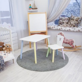 Детский комплект стол и стул «Корона» Rolti Baby (белый/цветной, массив березы/мдф) в Соликамске - solikamsk.ok-mebel.com | фото 2