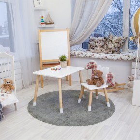 Детский комплект стол и стул «Мишка» Rolti Baby (белый/береза, массив березы/мдф) в Соликамске - solikamsk.ok-mebel.com | фото 6