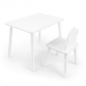 Детский комплект стол и стул «Облачко» Rolti Baby (белый/белый, массив березы/мдф) в Соликамске - solikamsk.ok-mebel.com | фото