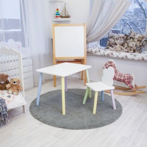 Детский комплект стол и стул «Облачко» Rolti Baby (белый/цветной, массив березы/мдф) в Соликамске - solikamsk.ok-mebel.com | фото 2