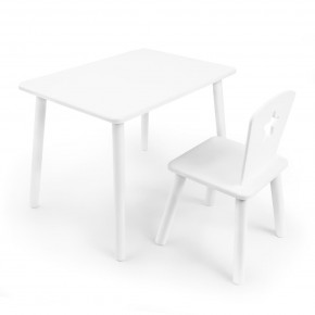 Детский комплект стол и стул «Звезда» Rolti Baby (белый/белый, массив березы/мдф) в Соликамске - solikamsk.ok-mebel.com | фото