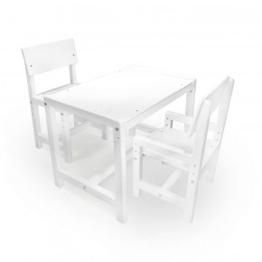 Детский растущий комплект стол и два стула  Я САМ "Лофт" (Белый, Белый) в Соликамске - solikamsk.ok-mebel.com | фото