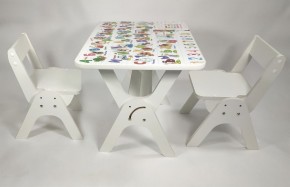 Детский растущий стол-парта и два стула Я САМ "Умка-Дуо" (Алфавит) в Соликамске - solikamsk.ok-mebel.com | фото