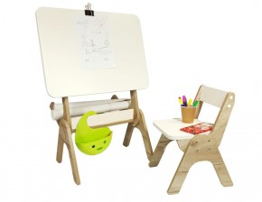 Детский растущий стол-парта и стул Я САМ "Умка" (Дуб/Серый) в Соликамске - solikamsk.ok-mebel.com | фото 3