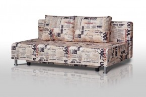 Диван-кровать Комфорт без подлокотников Принт "Gazeta" (2 подушки) в Соликамске - solikamsk.ok-mebel.com | фото