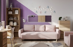 Диван-кровать Тулисия светло-розовый, ткань рогожка в Соликамске - solikamsk.ok-mebel.com | фото 1
