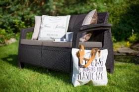 Диван пластиковый Корфу Макс (Corfu love seat max) коричневый в Соликамске - solikamsk.ok-mebel.com | фото 4