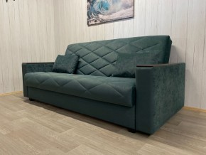 Диван Престиж-15 (НПБ+МДФ) велюр Sensey bottle green в Соликамске - solikamsk.ok-mebel.com | фото