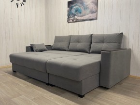 Диван угловой Комфорт-3 (НПБ+МДФ) велюр Galaxy Lite 26 в Соликамске - solikamsk.ok-mebel.com | фото 3