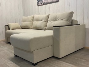 Диван угловой Комфорт-3 (НПБ+МДФ) велюр Luma 01 в Соликамске - solikamsk.ok-mebel.com | фото 2