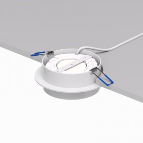 DK2090-WH Встраиваемый светильник FLAT, IP 20, до 15 Вт, GX53, LED, белый, алюминий в Соликамске - solikamsk.ok-mebel.com | фото 3