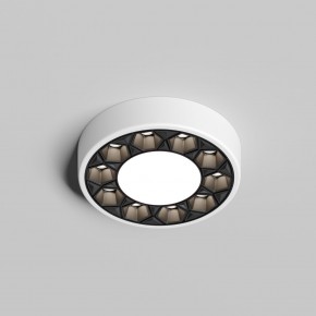 DK2440-WB Встраиваемый светильник DUAL 5+5 Вт, LED 4000K, IP 20, d90mm, белый/черный, алюминий/акрил в Соликамске - solikamsk.ok-mebel.com | фото