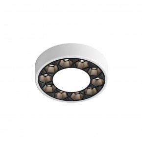 DK2440-WB Встраиваемый светильник DUAL 5+5 Вт, LED 4000K, IP 20, d90mm, белый/черный, алюминий/акрил в Соликамске - solikamsk.ok-mebel.com | фото 4