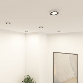 DK2441-WB Встраиваемый светильник DUAL 9+9 Вт, LED 4000K, IP 20, d120mm, белый/черный, алюминий/акрил в Соликамске - solikamsk.ok-mebel.com | фото 6