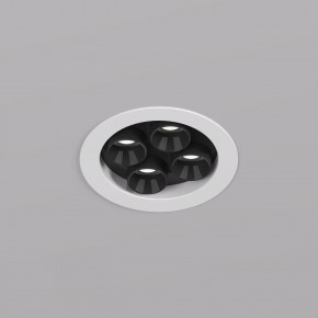 DK2510-WB Встраиваемый светильник SPACE со светодиодом d65 220V 8W 38° 4000К IP20 белый/черный алюминий в Соликамске - solikamsk.ok-mebel.com | фото