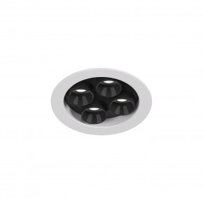 DK2510-WB Встраиваемый светильник SPACE со светодиодом d65 220V 8W 38° 4000К IP20 белый/черный алюминий в Соликамске - solikamsk.ok-mebel.com | фото 4