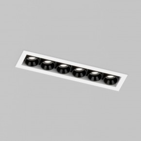 DK2514-WB Встраиваемый светильник SPACE со светодиодом L126mm 220V 10W 38° 4000К IP20 белый/черный алюминий в Соликамске - solikamsk.ok-mebel.com | фото