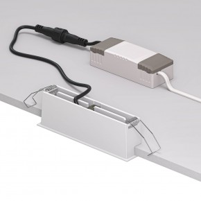 DK2514-WB Встраиваемый светильник SPACE со светодиодом L126mm 220V 10W 38° 4000К IP20 белый/черный алюминий в Соликамске - solikamsk.ok-mebel.com | фото 3