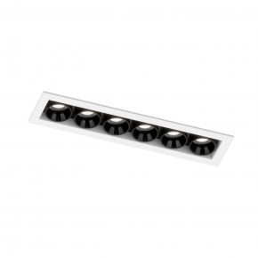 DK2514-WB Встраиваемый светильник SPACE со светодиодом L126mm 220V 10W 38° 4000К IP20 белый/черный алюминий в Соликамске - solikamsk.ok-mebel.com | фото 5