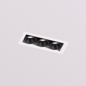 DK2530-WB Встраиваемый светильник SPACE со светодиодом под шпатлевку L69mm 220V 6W 38° 4000К IP20 белый/черный алюминий в Соликамске - solikamsk.ok-mebel.com | фото