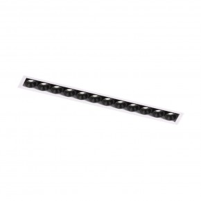 DK2532-WB Встраиваемый светильник SPACE со светодиодом под шпатлевку L240mm 220V 20W 38° 4000К IP20 белый/черный алюминий в Соликамске - solikamsk.ok-mebel.com | фото 5