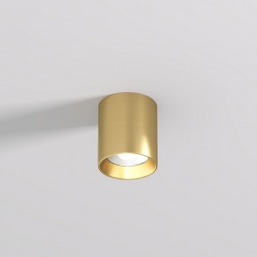 DK2610-SB Накладной светильник SHINE TUBE со светодиодом, D70*H80, IP20, 3000К, 10W, RA?90, сатинированная латунь, алюминий в Соликамске - solikamsk.ok-mebel.com | фото