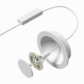 DK2700-WH Встраиваемый светильник, IP 20, 7 Вт, LED 3000, белый, алюминий в Соликамске - solikamsk.ok-mebel.com | фото 4
