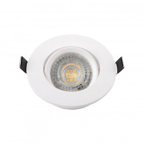 DK3020-WH Встраиваемый светильник, IP 20, 10 Вт, GU5.3, LED, белый, пластик в Соликамске - solikamsk.ok-mebel.com | фото 2