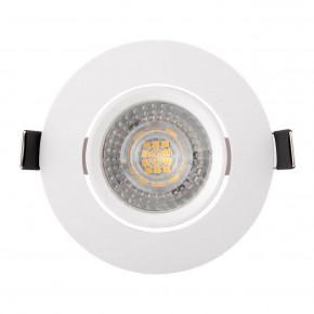 DK3020-WH Встраиваемый светильник, IP 20, 10 Вт, GU5.3, LED, белый, пластик в Соликамске - solikamsk.ok-mebel.com | фото