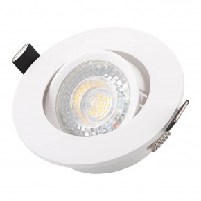 DK3020-WH Встраиваемый светильник, IP 20, 10 Вт, GU5.3, LED, белый, пластик в Соликамске - solikamsk.ok-mebel.com | фото 2