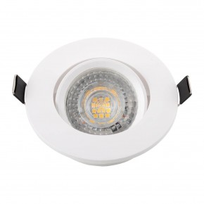 DK3020-WH Встраиваемый светильник, IP 20, 10 Вт, GU5.3, LED, белый, пластик в Соликамске - solikamsk.ok-mebel.com | фото 4