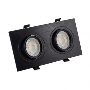 DK3022-BK Встраиваемый светильник, IP 20, 10 Вт, GU5.3, LED, черный, пластик в Соликамске - solikamsk.ok-mebel.com | фото