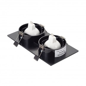 DK3022-BK Встраиваемый светильник, IP 20, 10 Вт, GU5.3, LED, черный, пластик в Соликамске - solikamsk.ok-mebel.com | фото 3