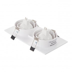 DK3022-WH Встраиваемый светильник, IP 20, 10 Вт, GU5.3, LED, белый, пластик в Соликамске - solikamsk.ok-mebel.com | фото 3