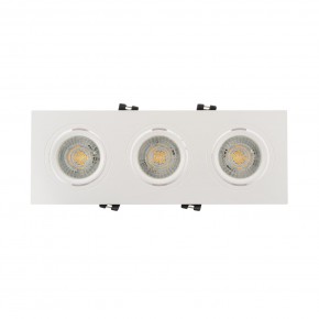 DK3023-WH Встраиваемый светильник, IP 20, 10 Вт, GU5.3, LED, белый, пластик в Соликамске - solikamsk.ok-mebel.com | фото