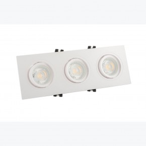 DK3023-WH Встраиваемый светильник, IP 20, 10 Вт, GU5.3, LED, белый, пластик в Соликамске - solikamsk.ok-mebel.com | фото 2