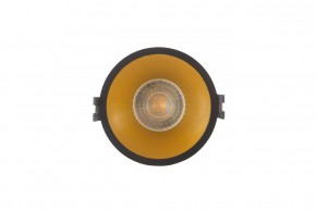 DK3026-BG Встраиваемый светильник, IP 20, 10 Вт, GU5.3, LED, черный/золотой, пластик в Соликамске - solikamsk.ok-mebel.com | фото 1