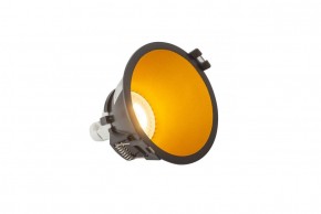 DK3026-BG Встраиваемый светильник, IP 20, 10 Вт, GU5.3, LED, черный/золотой, пластик в Соликамске - solikamsk.ok-mebel.com | фото 3