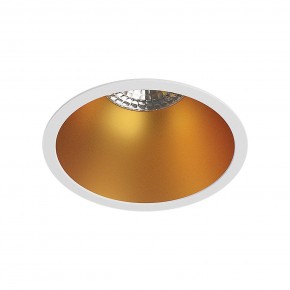 DK3026-WG Встраиваемый светильник, IP 20, 10 Вт, GU5.3, LED, белый/золотой, пластик в Соликамске - solikamsk.ok-mebel.com | фото