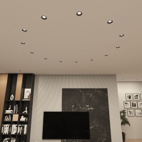 DK3055-BK Встраиваемый светильник, IP 20, 10 Вт, GU5.3, LED, черный, пластик в Соликамске - solikamsk.ok-mebel.com | фото 3