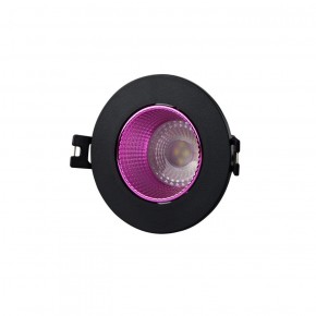 DK3061-BK+PI Встраиваемый светильник, IP 20, 10 Вт, GU5.3, LED, черный/розовый, пластик в Соликамске - solikamsk.ok-mebel.com | фото