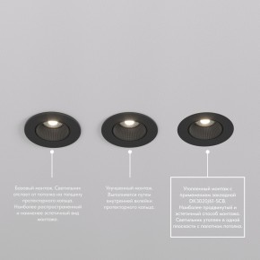 DK3061-BK Встраиваемый светильник, IP 20, 10 Вт, GU5.3, LED, черный/черный, пластик в Соликамске - solikamsk.ok-mebel.com | фото 4