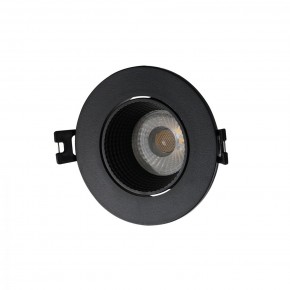 DK3061-BK Встраиваемый светильник, IP 20, 10 Вт, GU5.3, LED, черный/черный, пластик в Соликамске - solikamsk.ok-mebel.com | фото